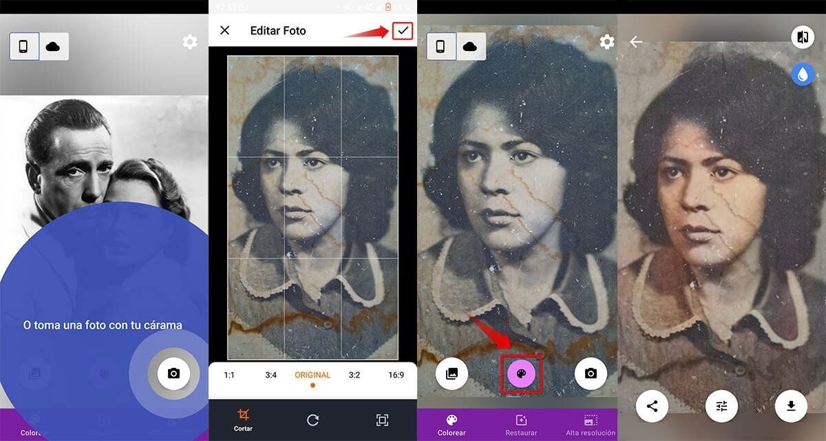 Restaura tus fotos antiguas con Colorea Recuerdos