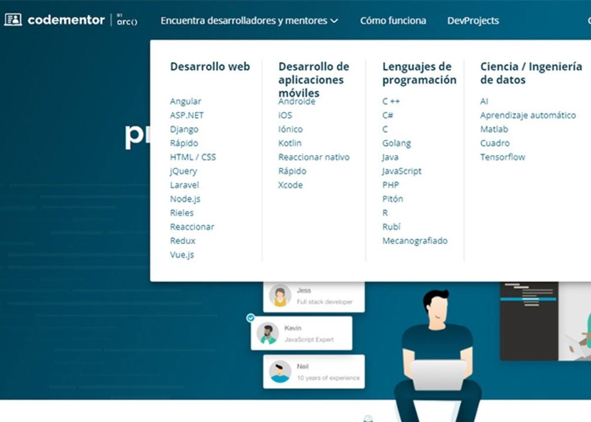 Codementor: lenguaje de programación y desarrollo de aplicaciones móviles