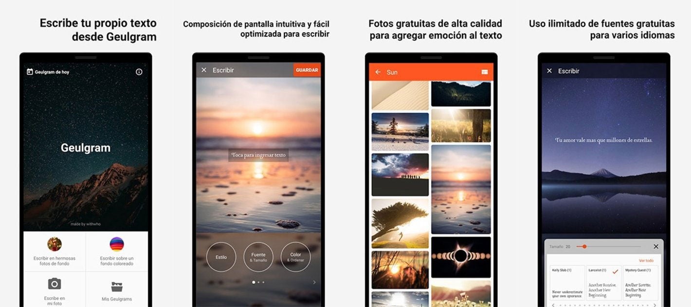 Excelente app para agregar texto en fotos