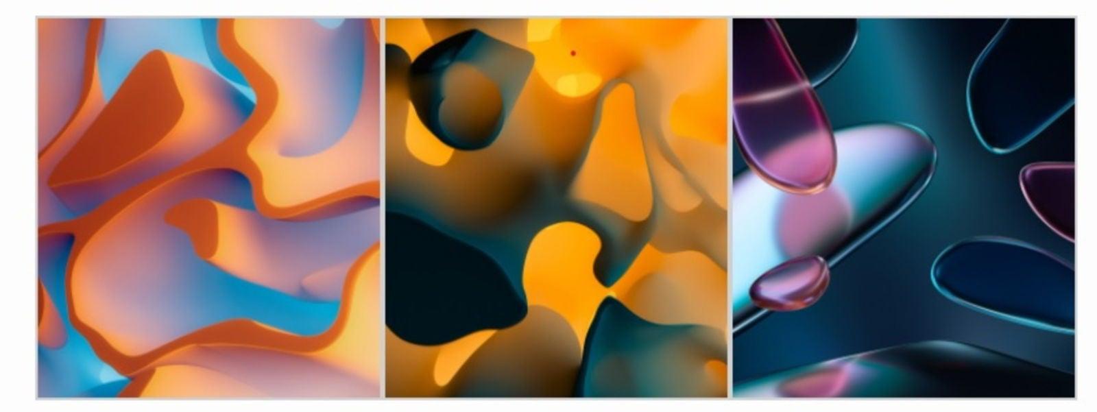 Estos son algunos de los 'wallpapers' diseñados por Motorola para sus móviles de 2022.