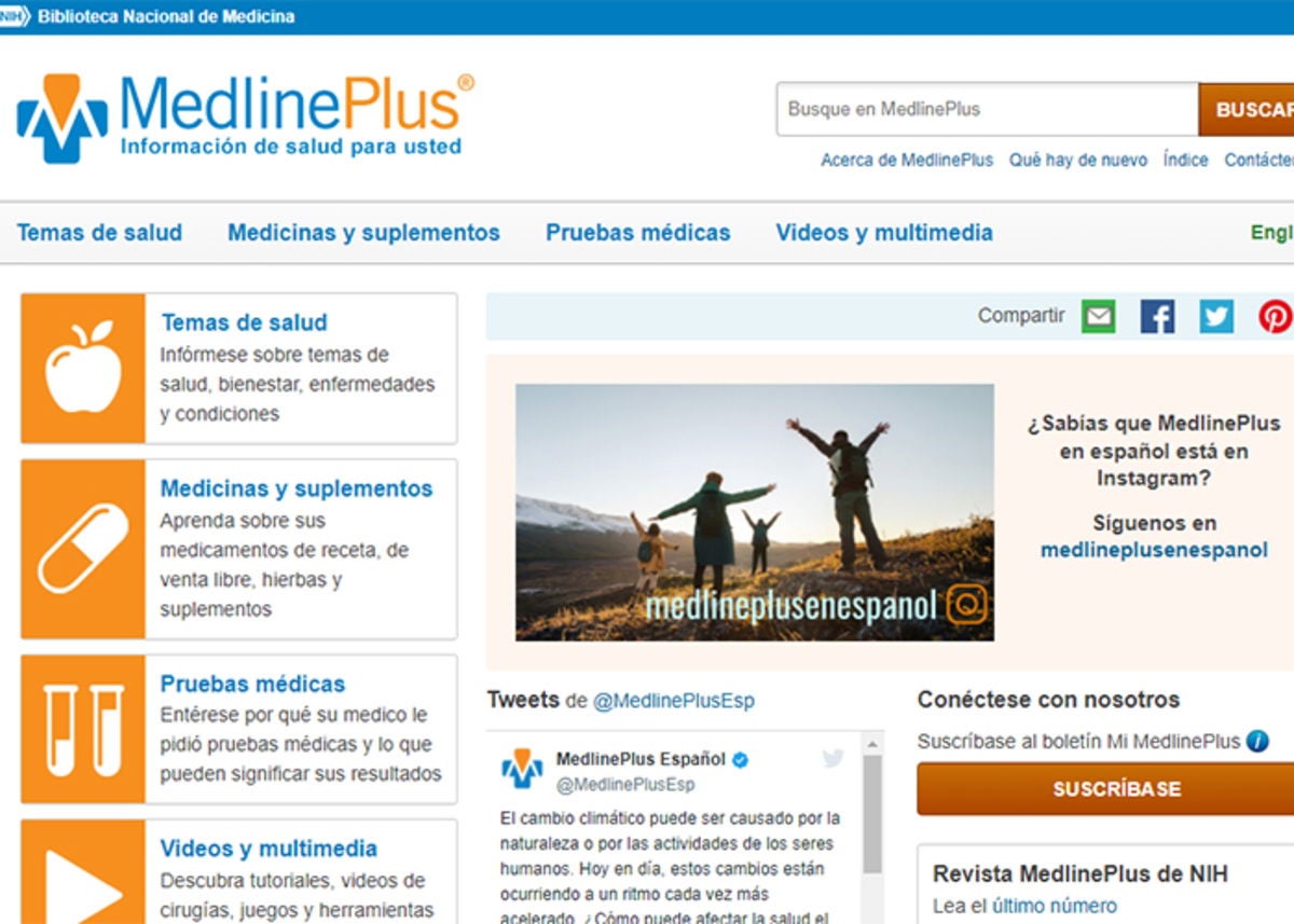 Medline Plus: todo referente a la salud