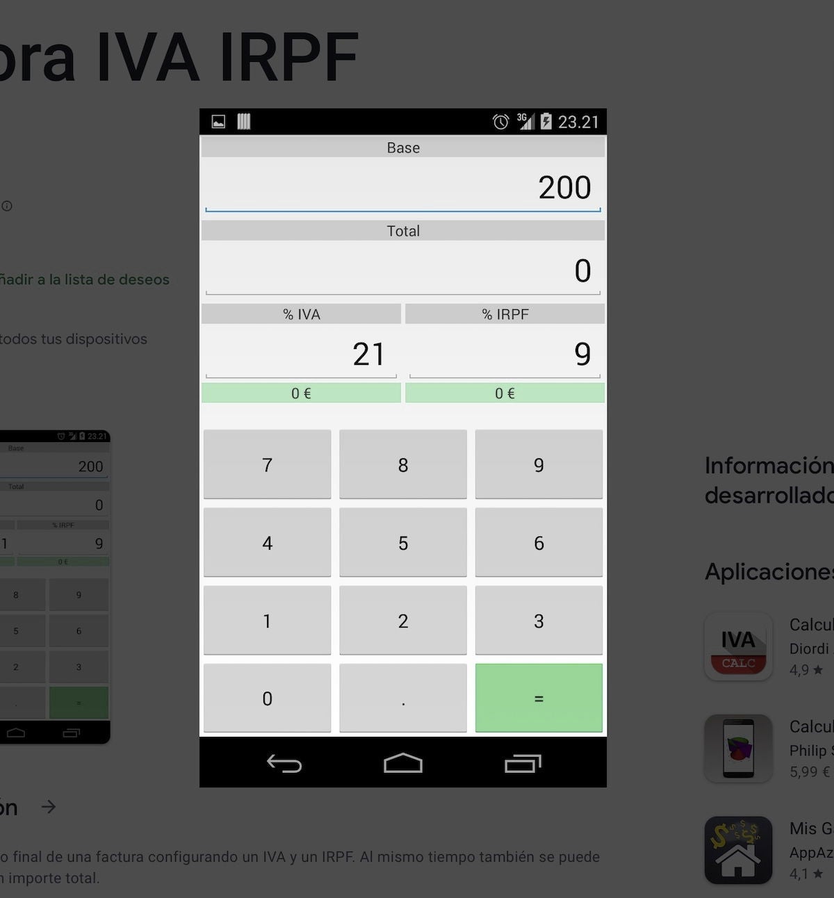 Una de las apps de referencia para obtener el IRPF