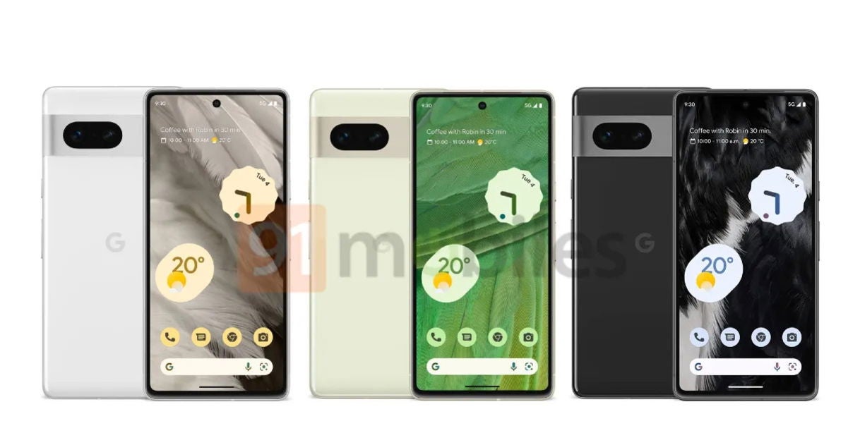 Así son los colores del Google Pixel 7: una nueva filtración los deja ...