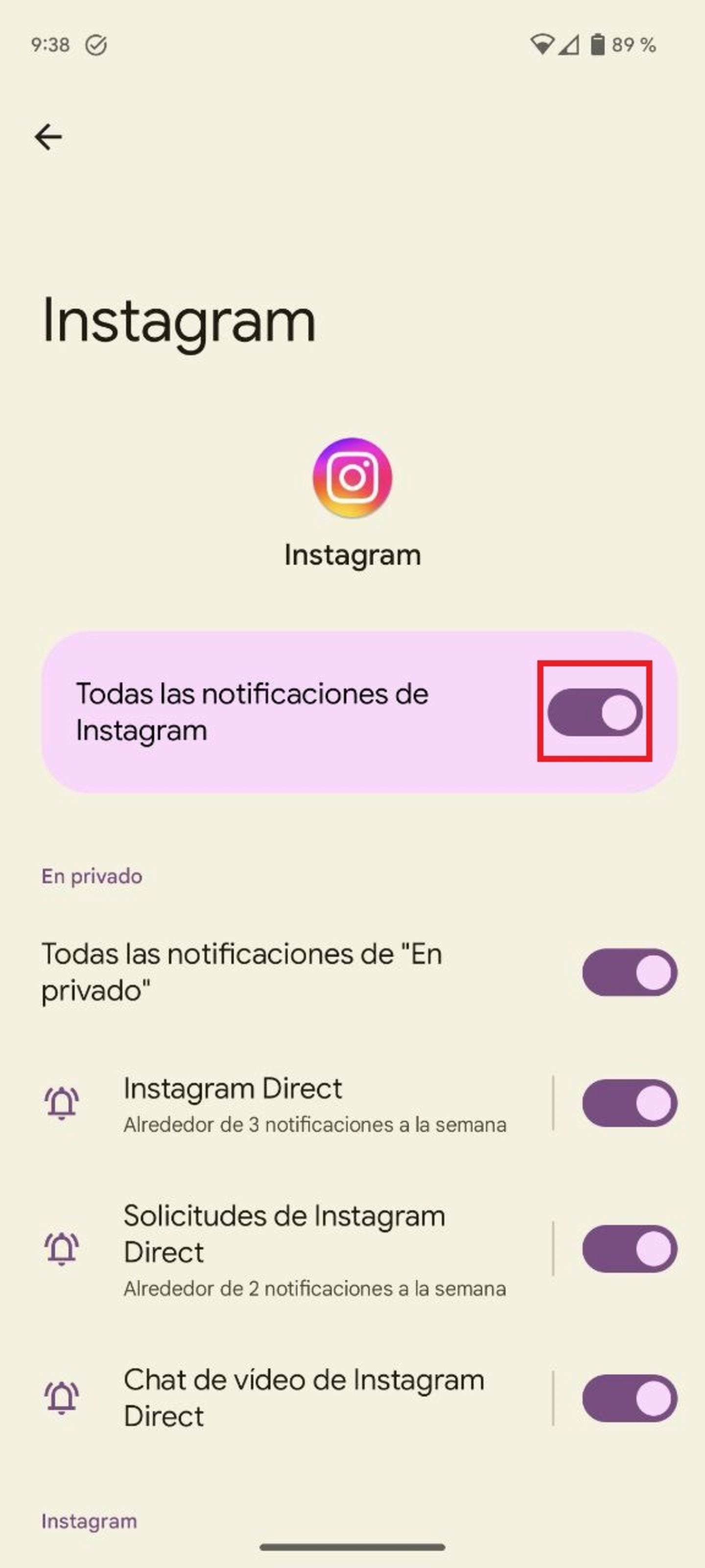 Apagar las notificaciones, una idea genial para evitar el reclamo que hace la app para que la uses