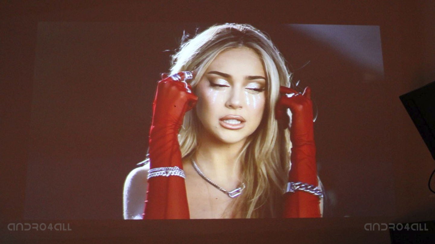 La calidad de imagen de este proyector es buena // Imagen: Beatriz Alcántara Gil.