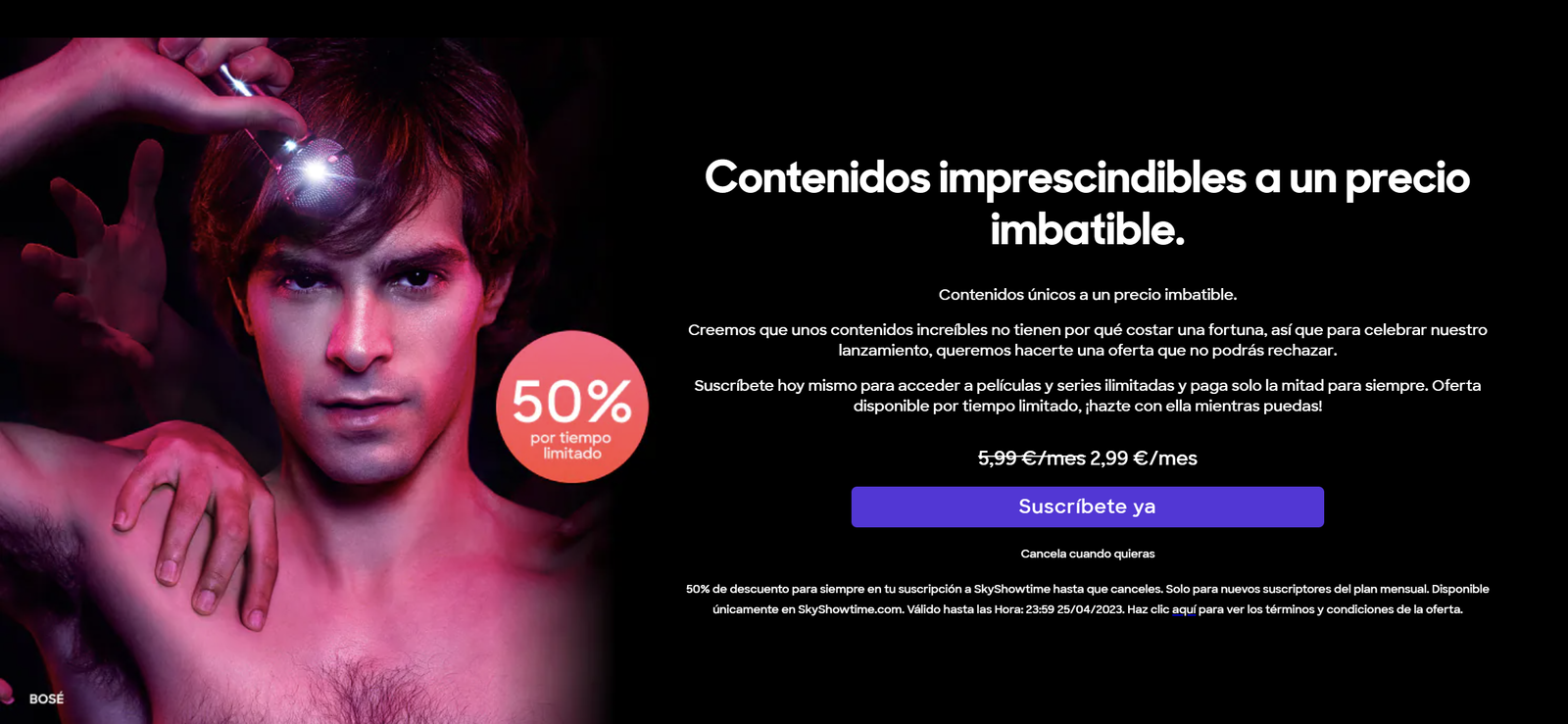 Así podrás acceder a la suculenta oferta de SkyShowtime