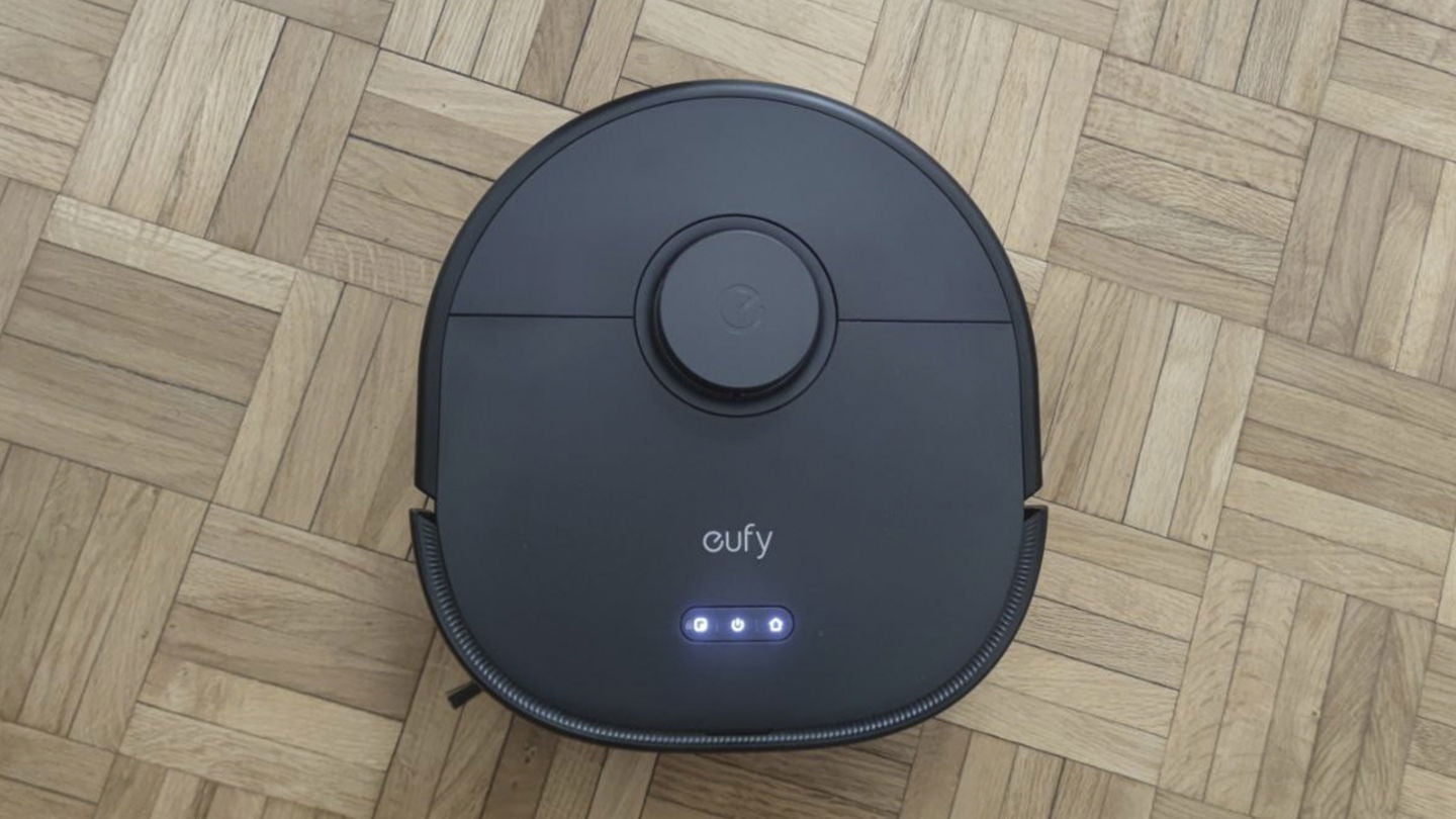 El robot de limpieza visto desde arriba