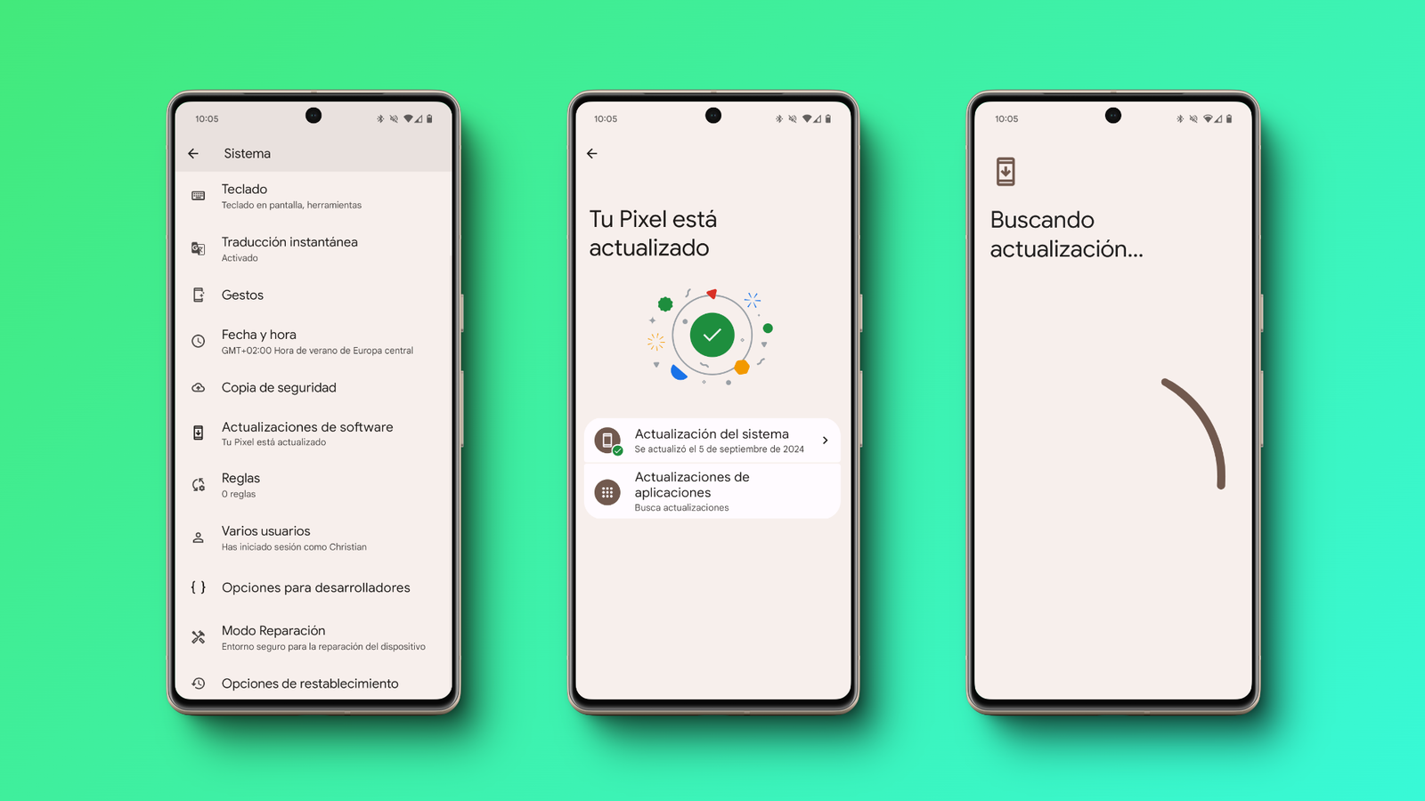 El proceso para descargar una actualización del sistema operativo en un smartphone Android