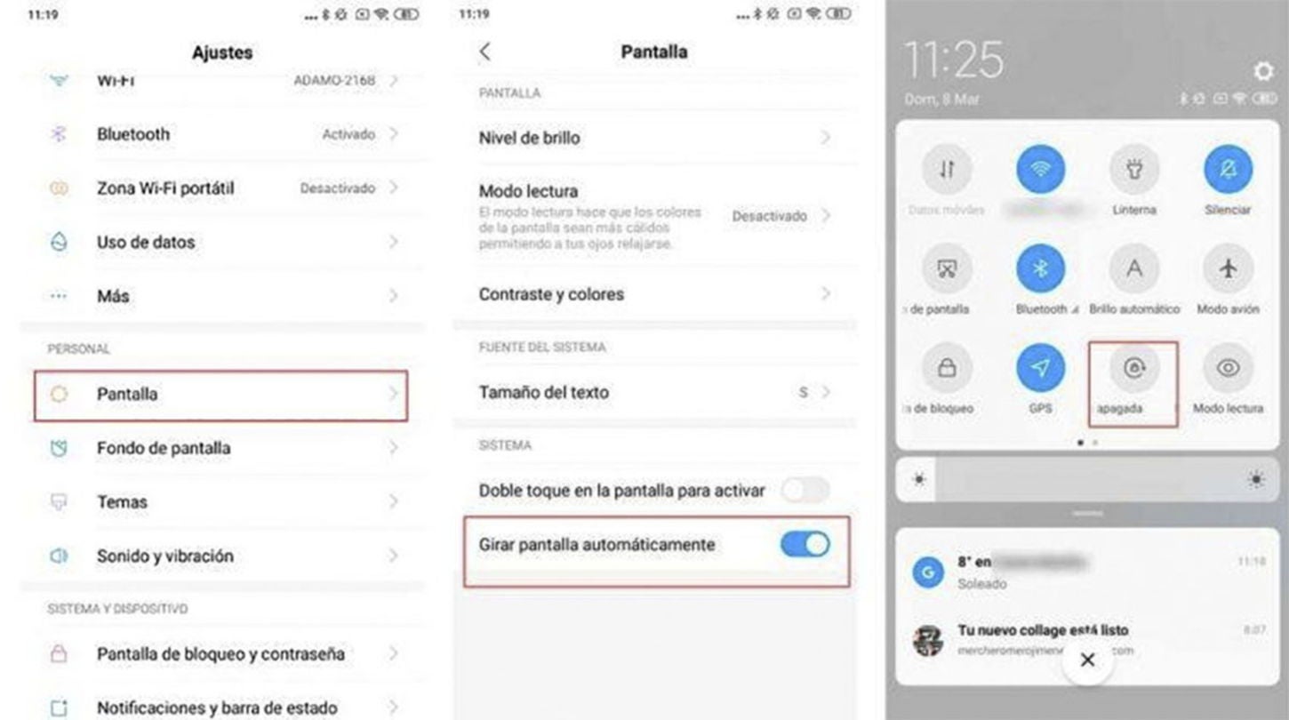 Activar y desactivar el giro automático permite saber si el fallo sigue estando presente