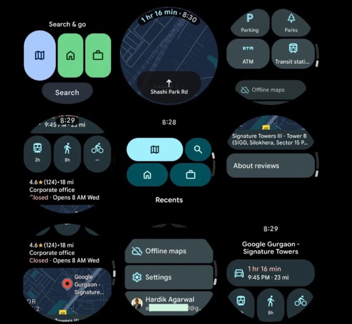 Así se verá Google Maps en los relojes Wear OS con la nueva interfaz ...