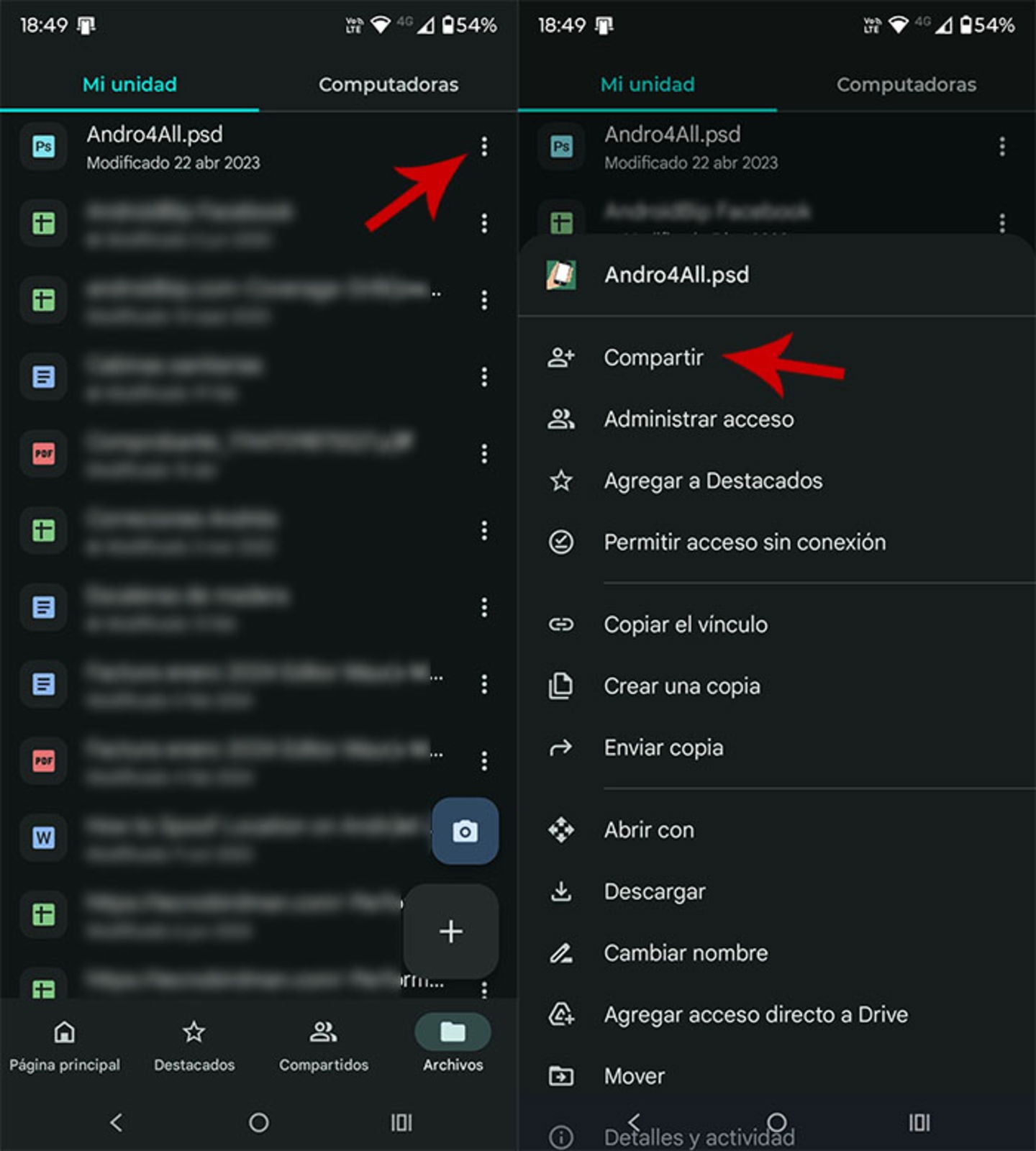 Puedes crear un enlace para compartir un archivo o carpeta por fuera de Google Drive