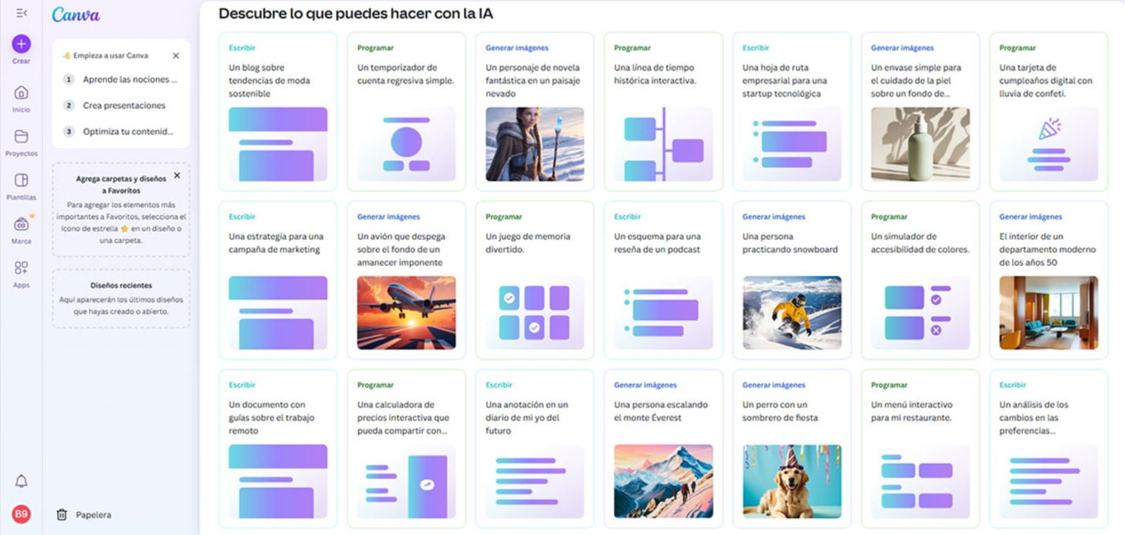 Aquellos diseños y funciones que solo están disponibles en la versión Pro, muestran un icono con forma de corona