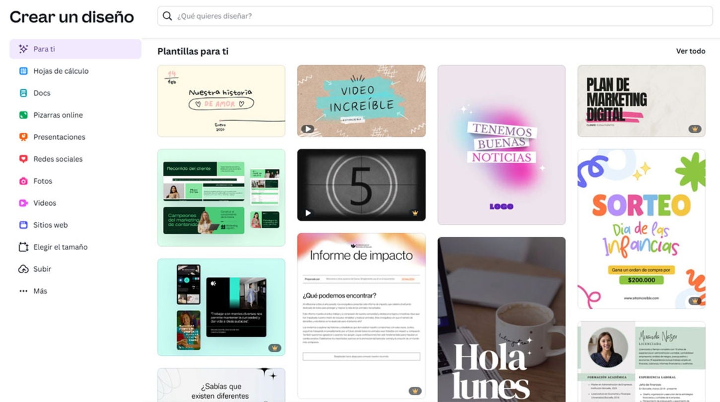 El truco más útil para usar Canva gratis, es filtrar el contenido que ofrece la plataforma para que solo aparezcan los diseños gratuitos