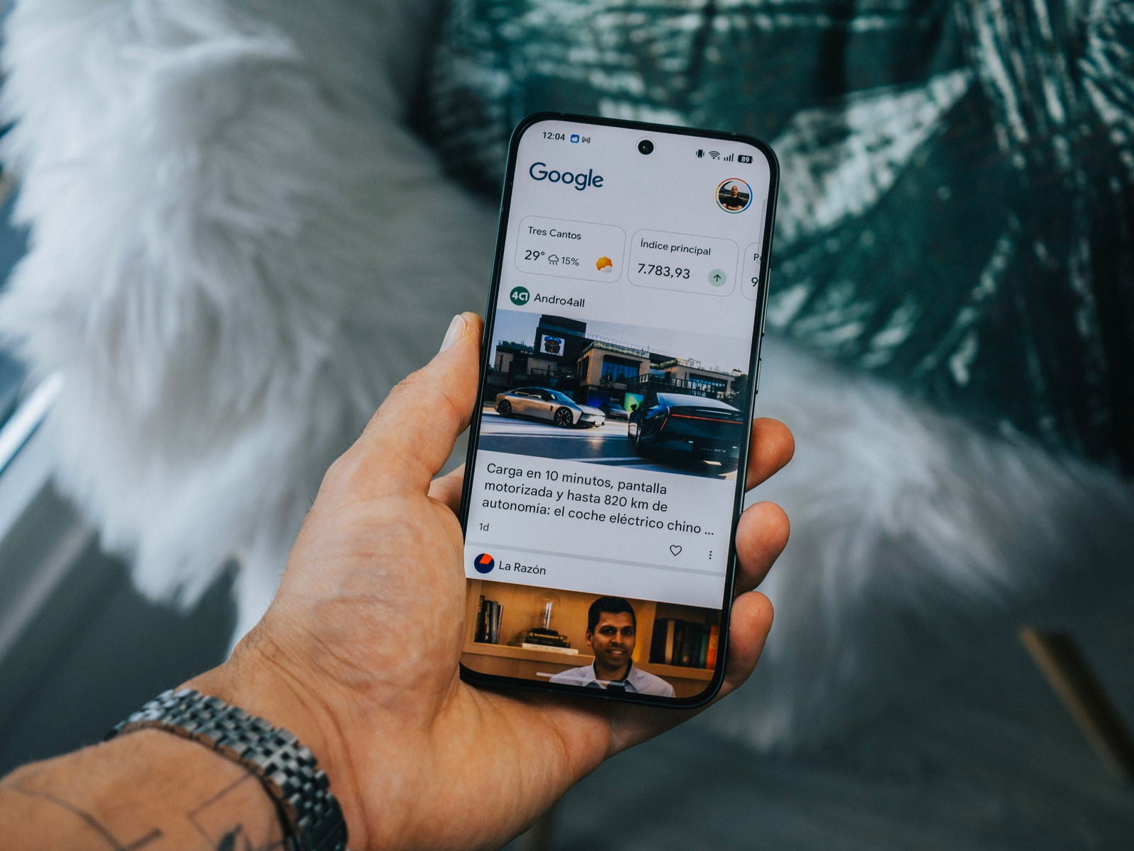 Pantalla del OPPO Reno 14 5G / Fotografía de Christian Collado