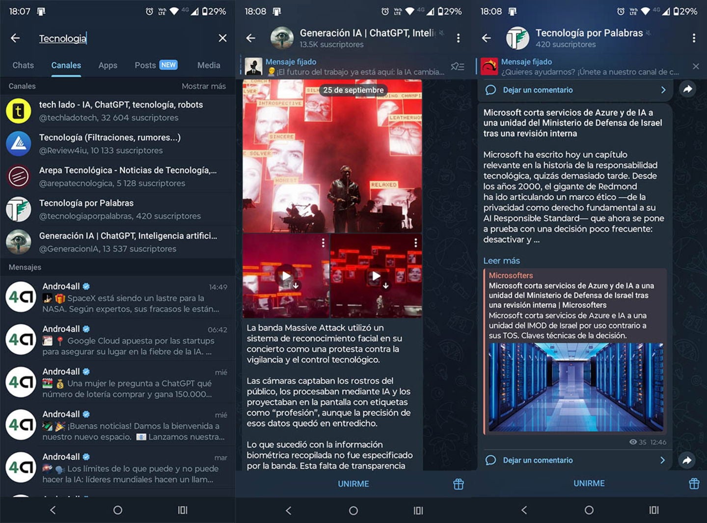Para unirse a un canal privado de Telegram es necesario recibir una invitación
