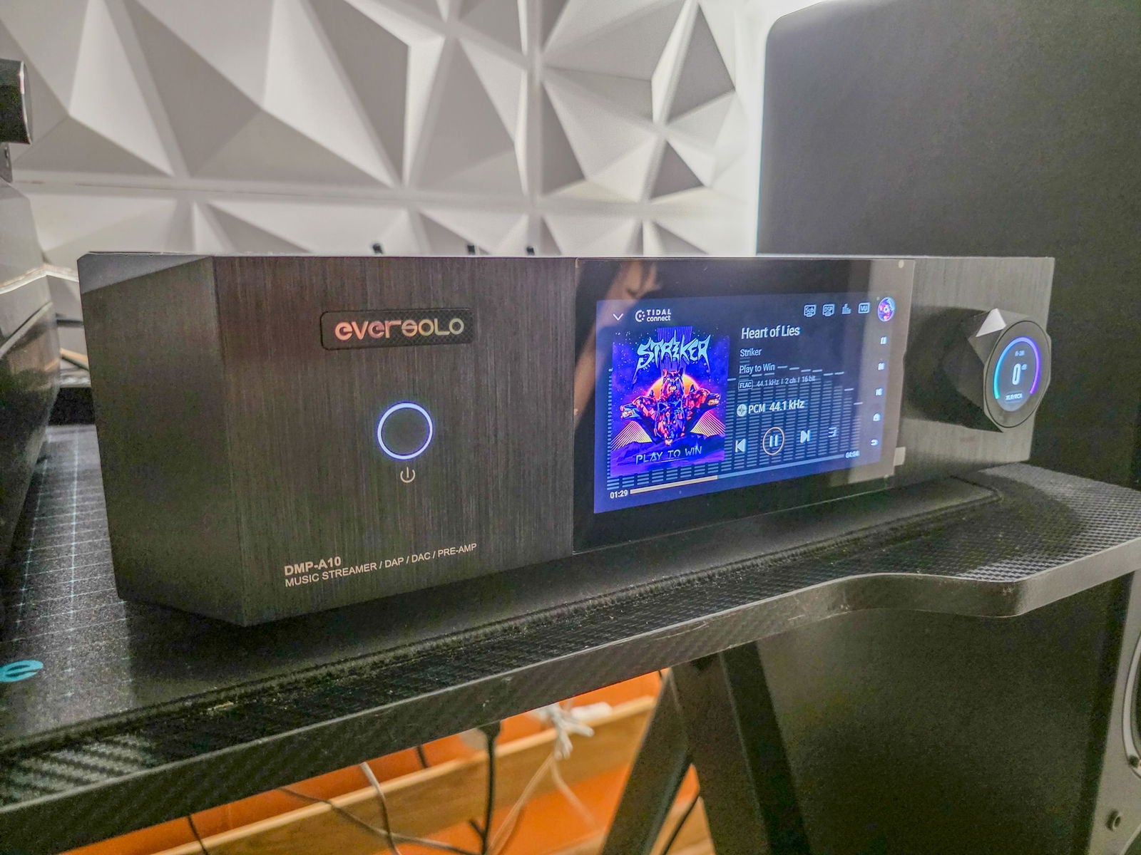 El Eversolo DMP-A10 durante nuestras pruebas | Imagen: Sergio Agudo