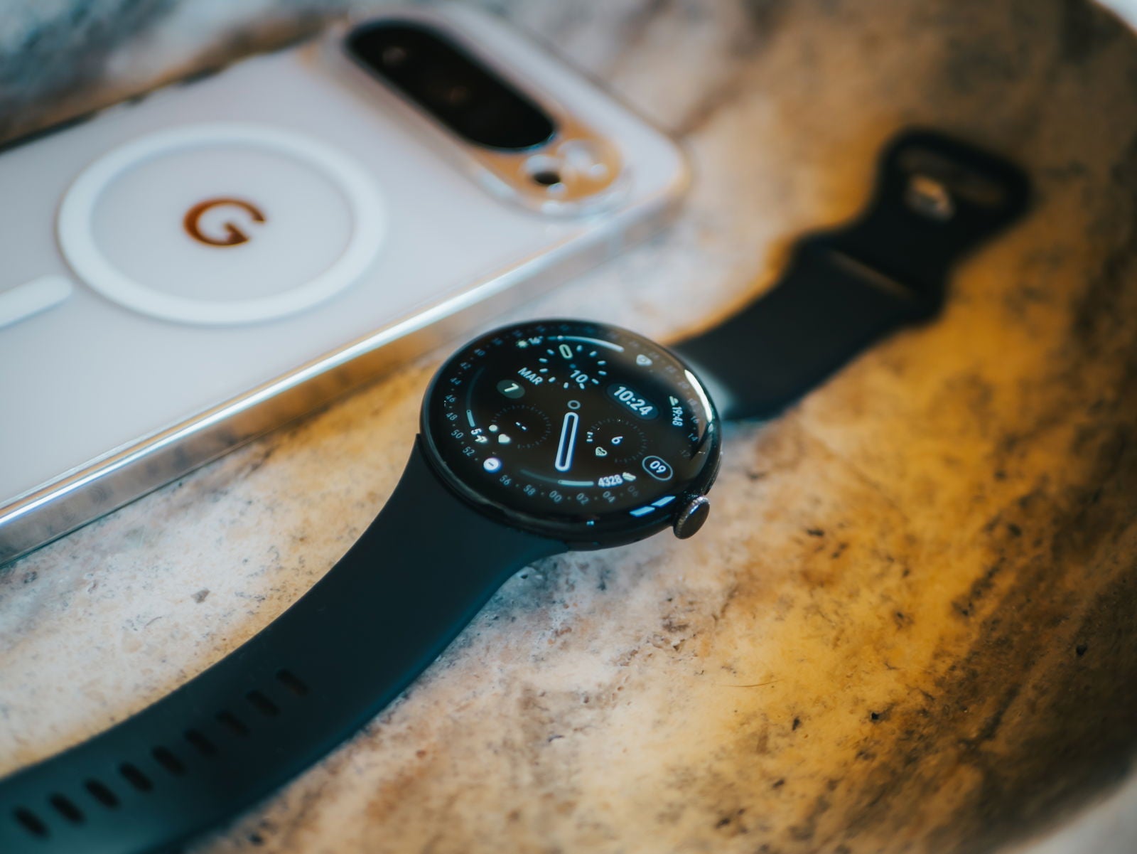 Una de las nuevas esferas incluidas en el Google Pixel Watch 4 / Fotografía de Christian Collado