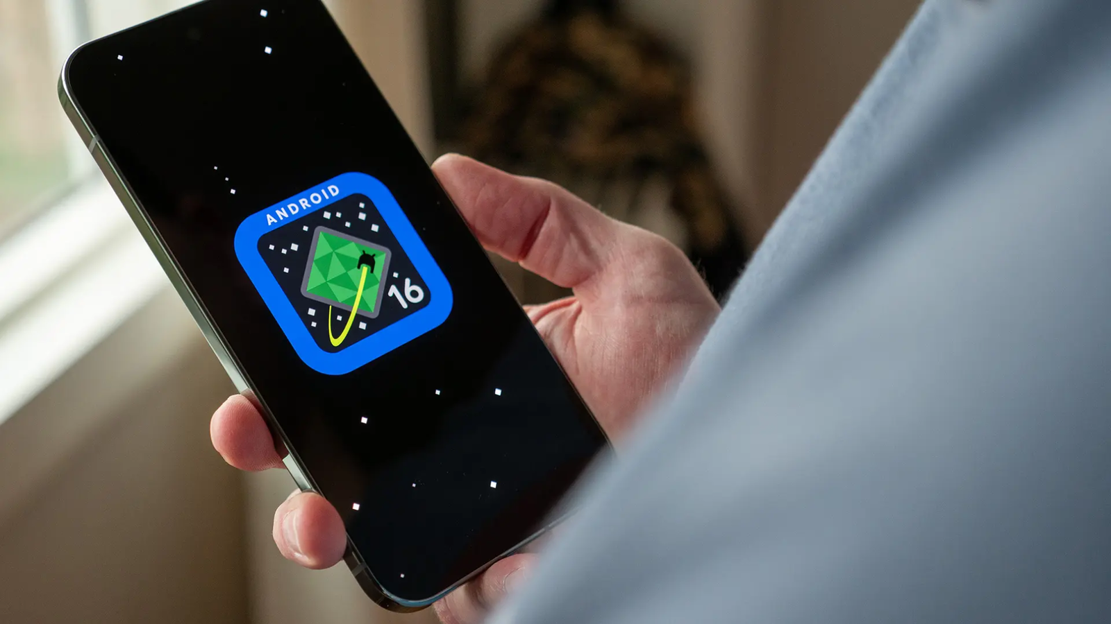 Android 16 en un smartphone