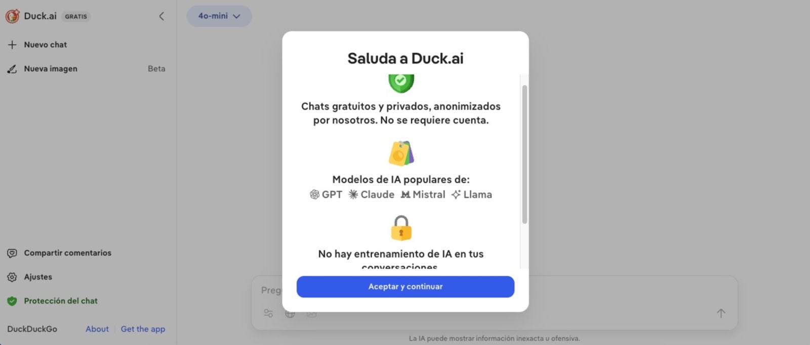Duck.ai, una opción más de IA
