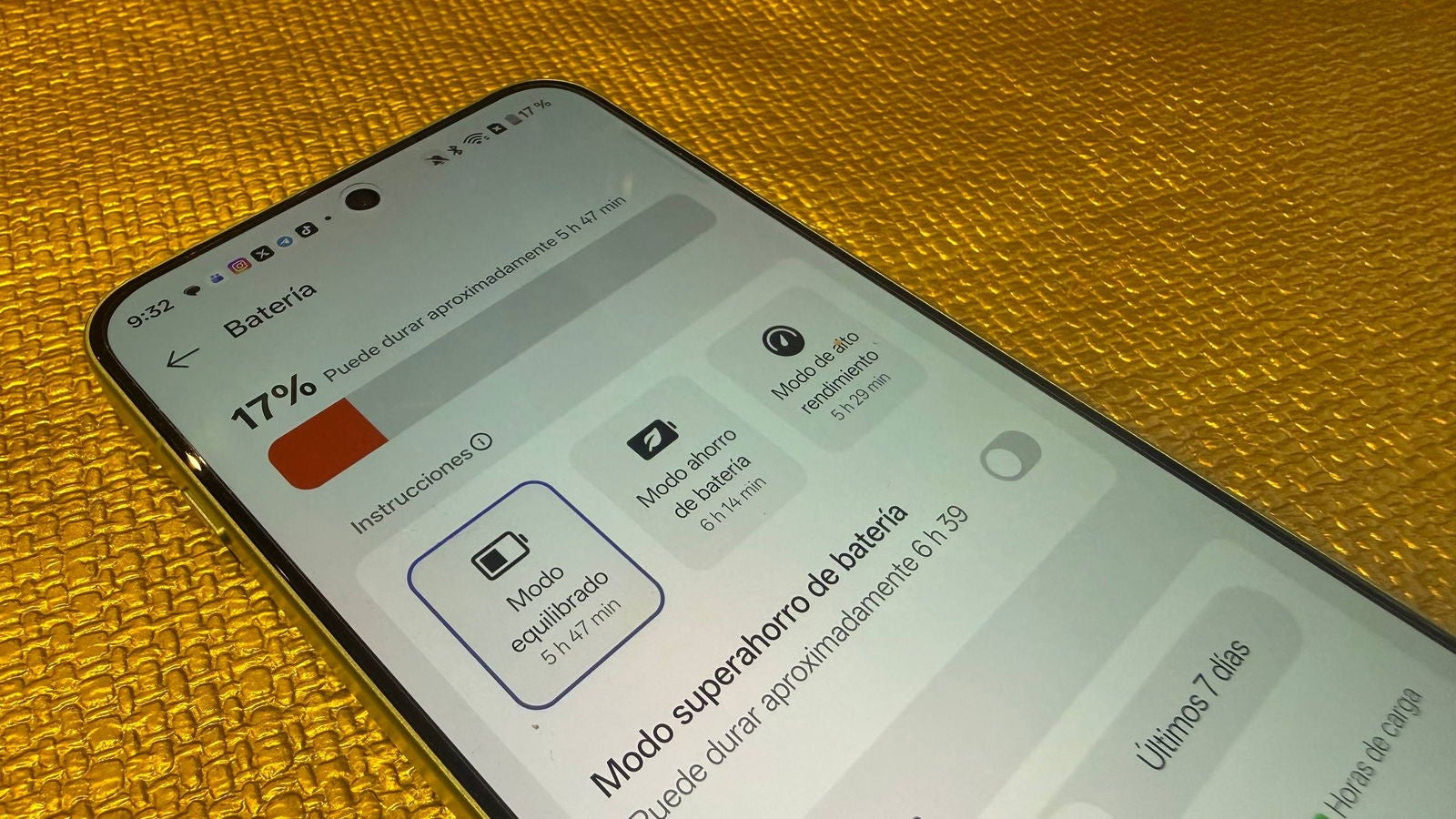 Su autonomía sería incluso mejor con un panel LTPO