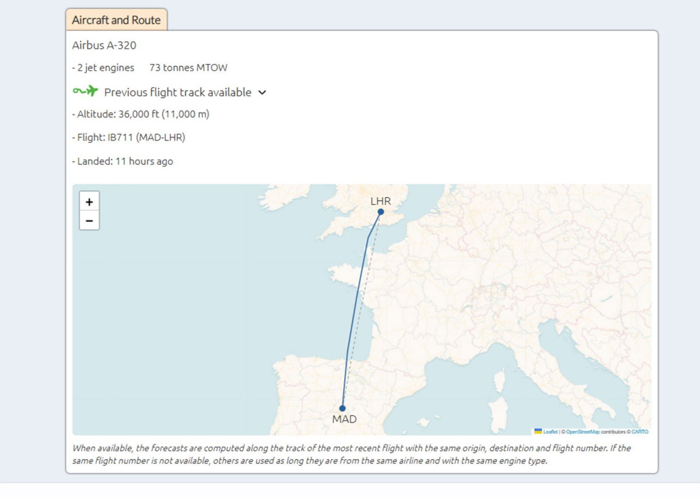 Al elegir el origen, destino y fecha del vuelo, podrás observar un mapa interactivo con toda la información que necesitas