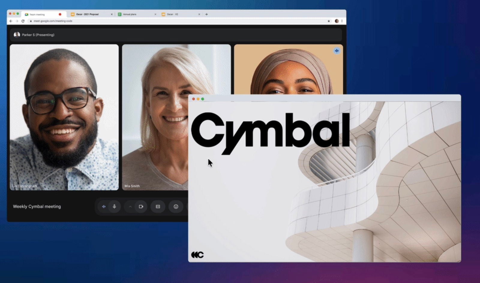 Separa el compartir pantalla en Google Meet
