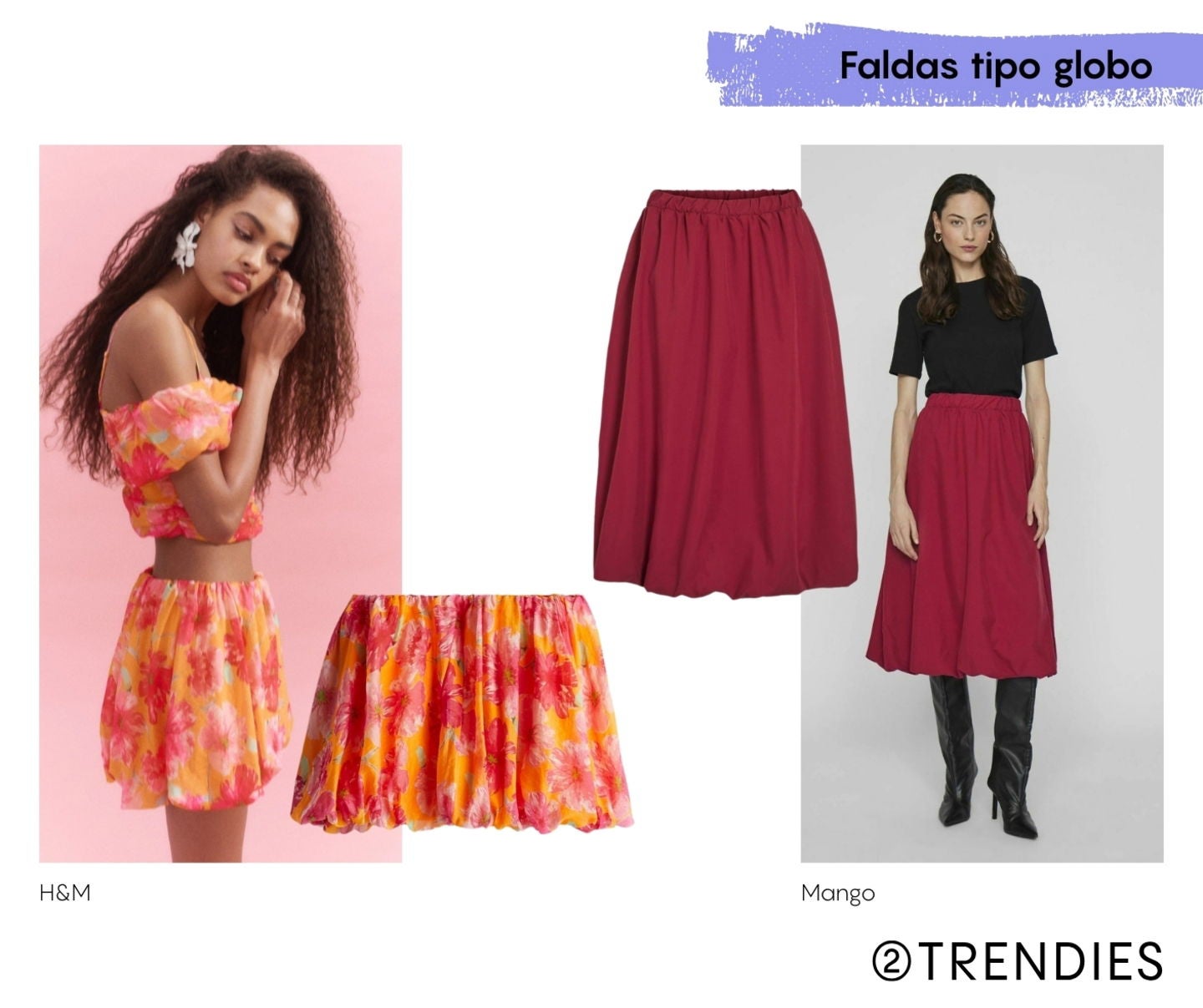Faldas primavera/verano 2025 : tipo globo