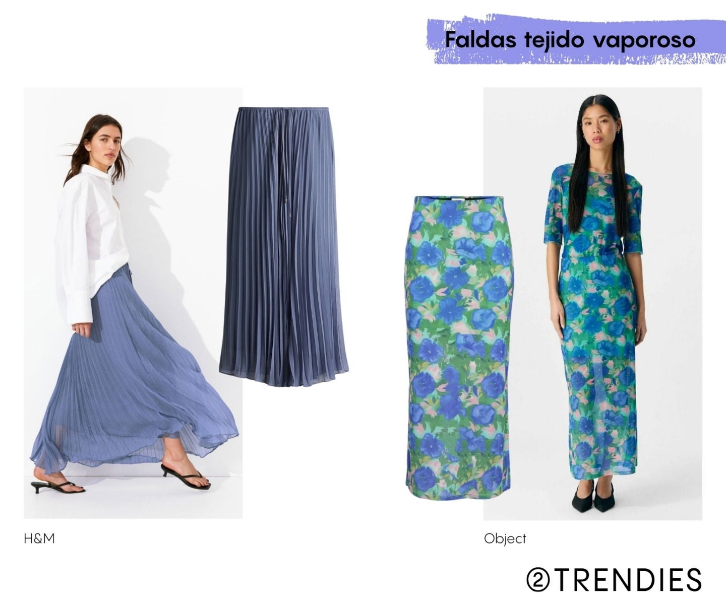 Faldas primavera/verano 2025 : Tejido vaporoso