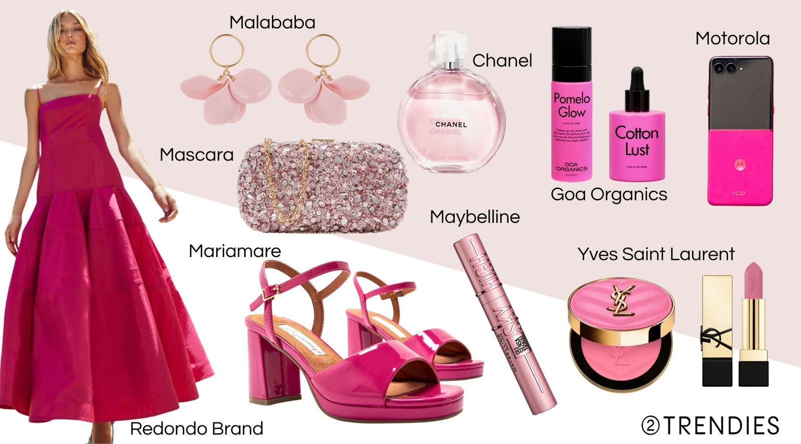 Rosa vibrante, piezas con presencia y detalles beauty que completan un look de celebración.