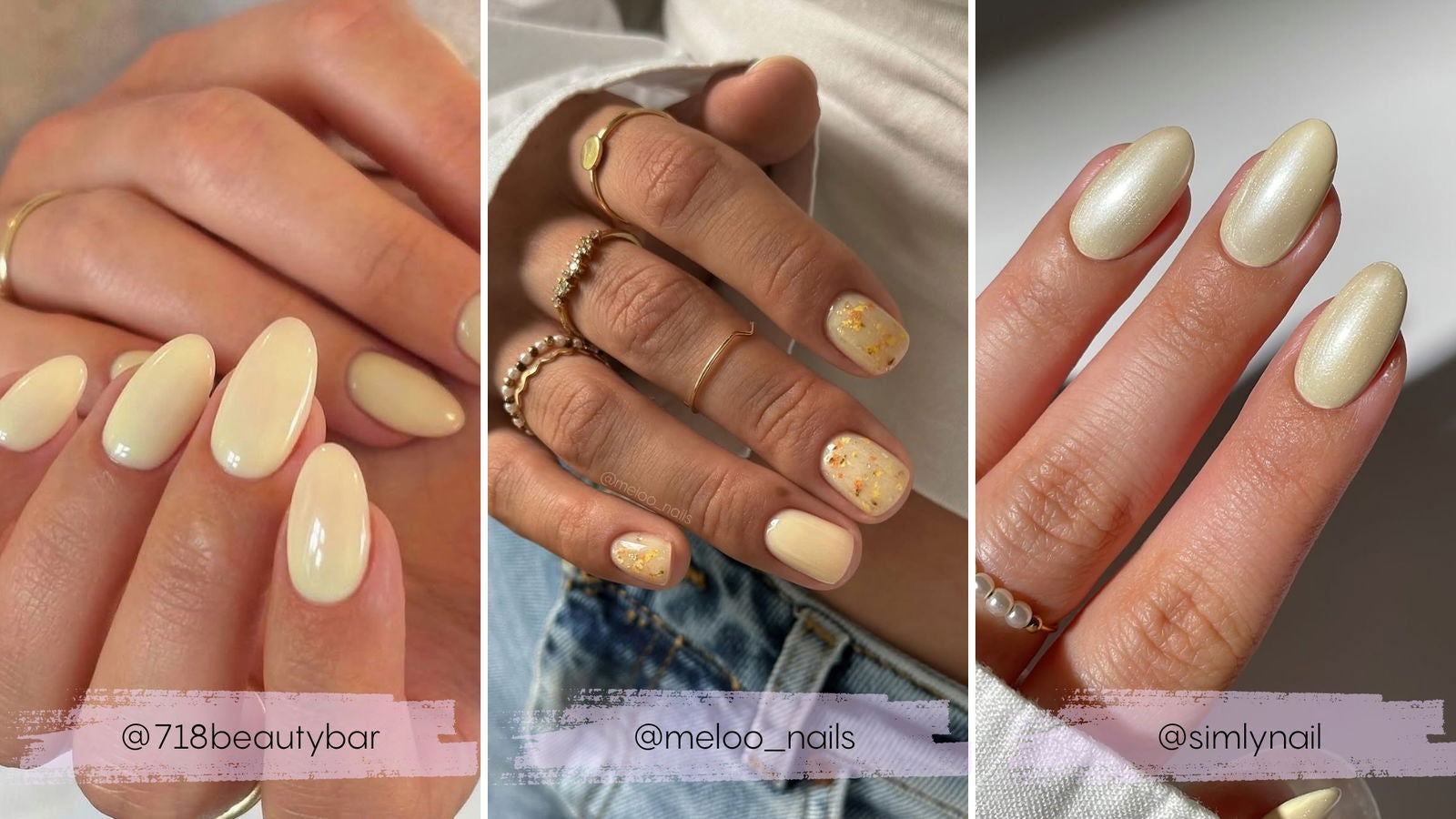 Manicuras amarillo mantequilla