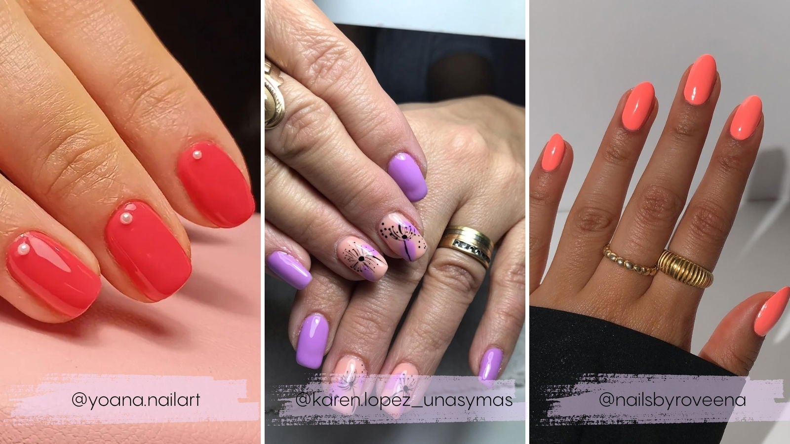 Manicuras en color coral