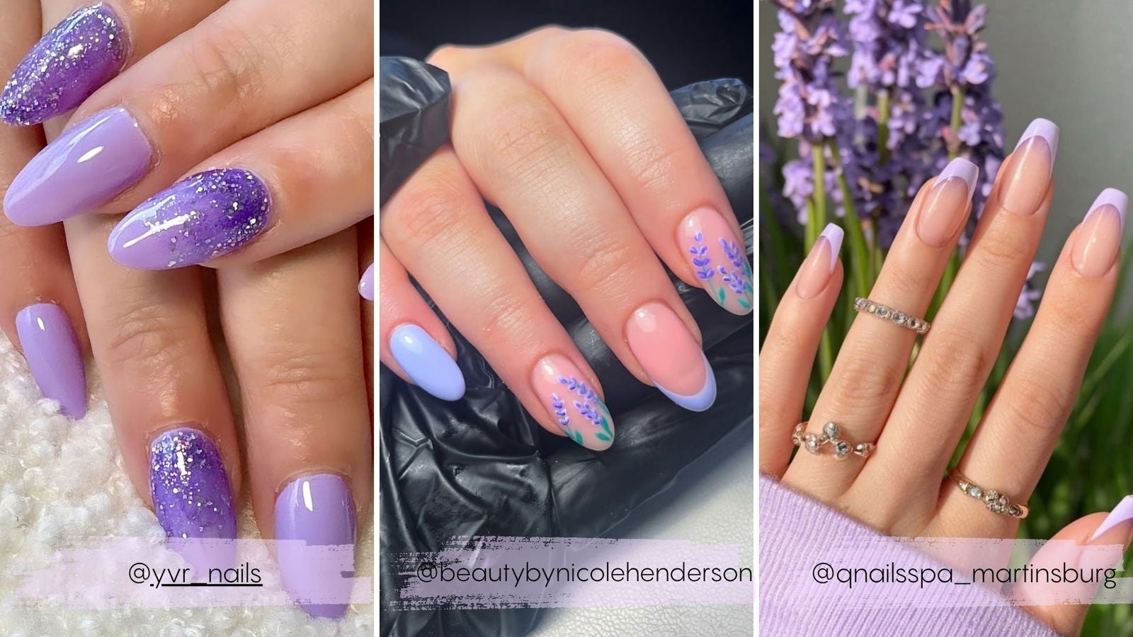 Manicuras en color lavanda