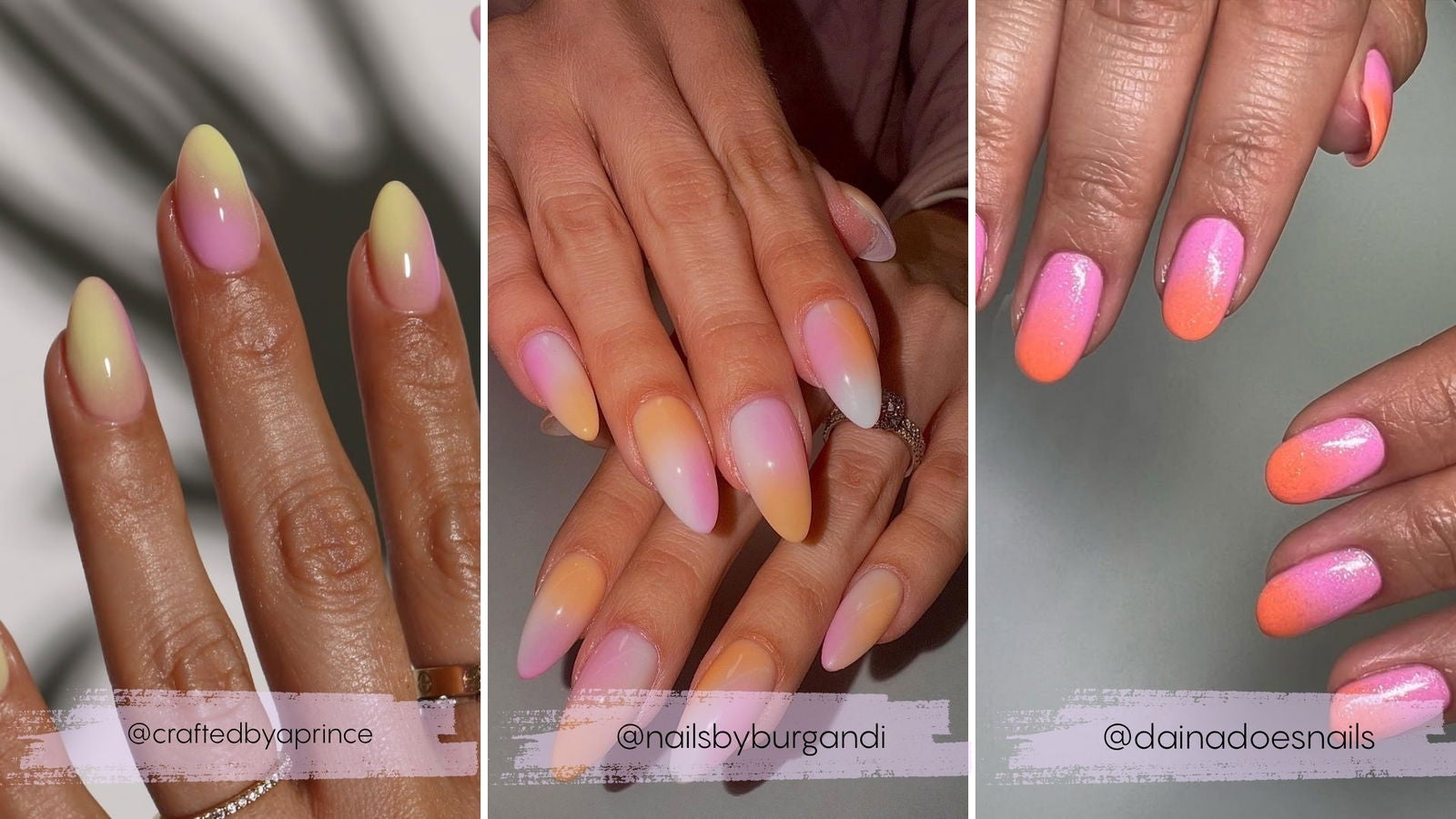 Manicuras en colores degradados