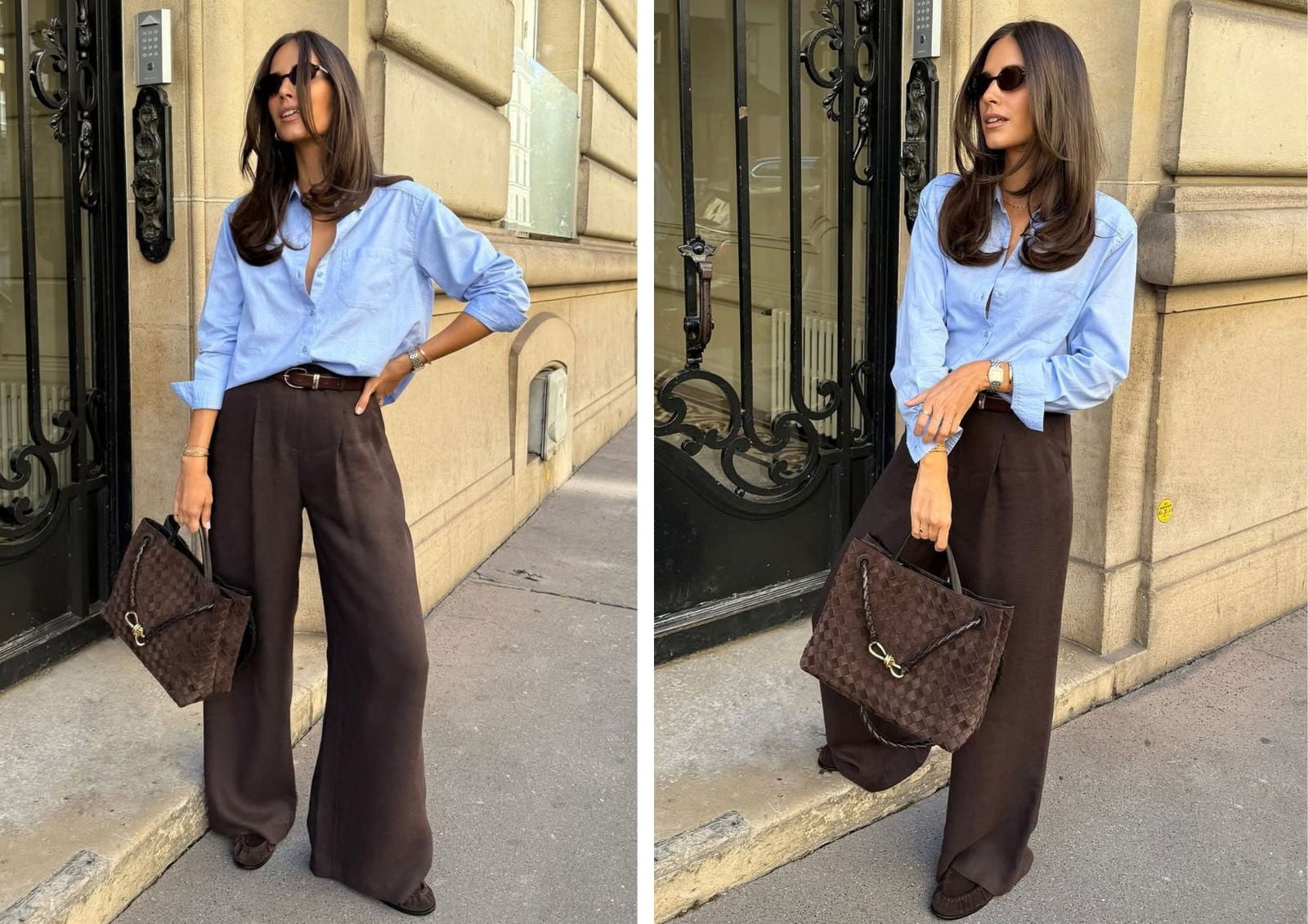 Mocasines con pantalón de pinzas, el uniforme de oficina más actual | @lglora