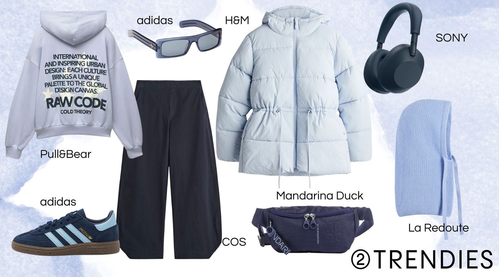 Azul urbano para los días sin prisa: capas cómodas, guiños retro y complementos que equilibran estilo y relax.