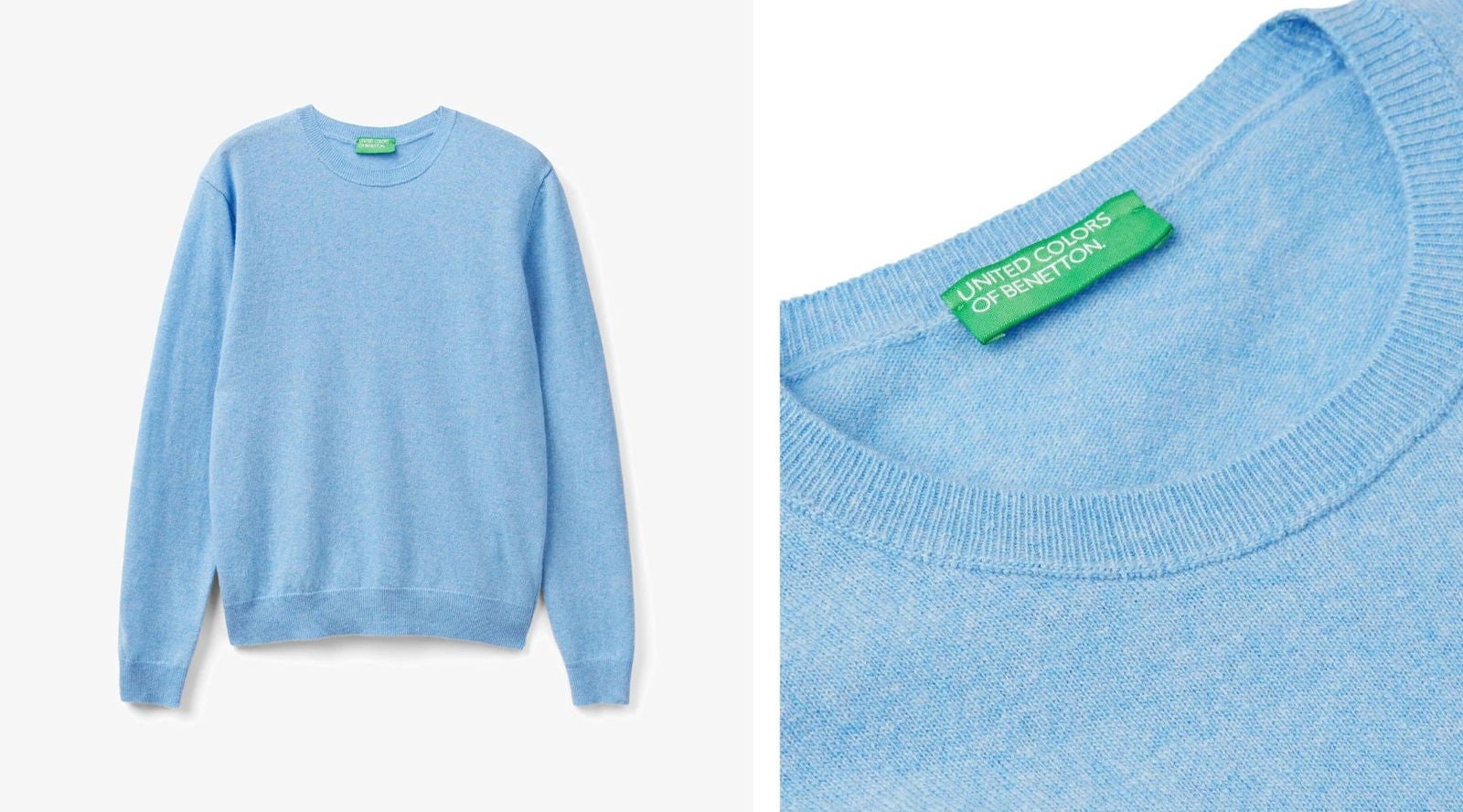 Jersey de punto jaspeado de United Colors of Benetton (27,57€), confeccionado en lana 100% y corte regular | Zalando