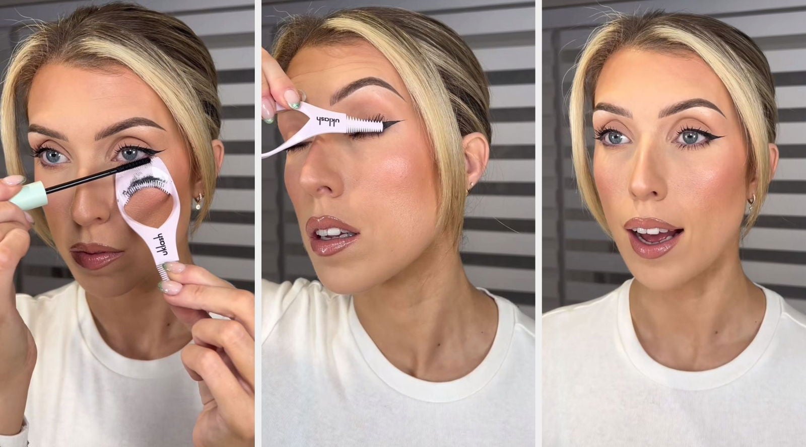 El uso del protector facilita la aplicación de la máscara, sobre todo en las pestañas inferiores y en los retoques finales | @melissagraymua