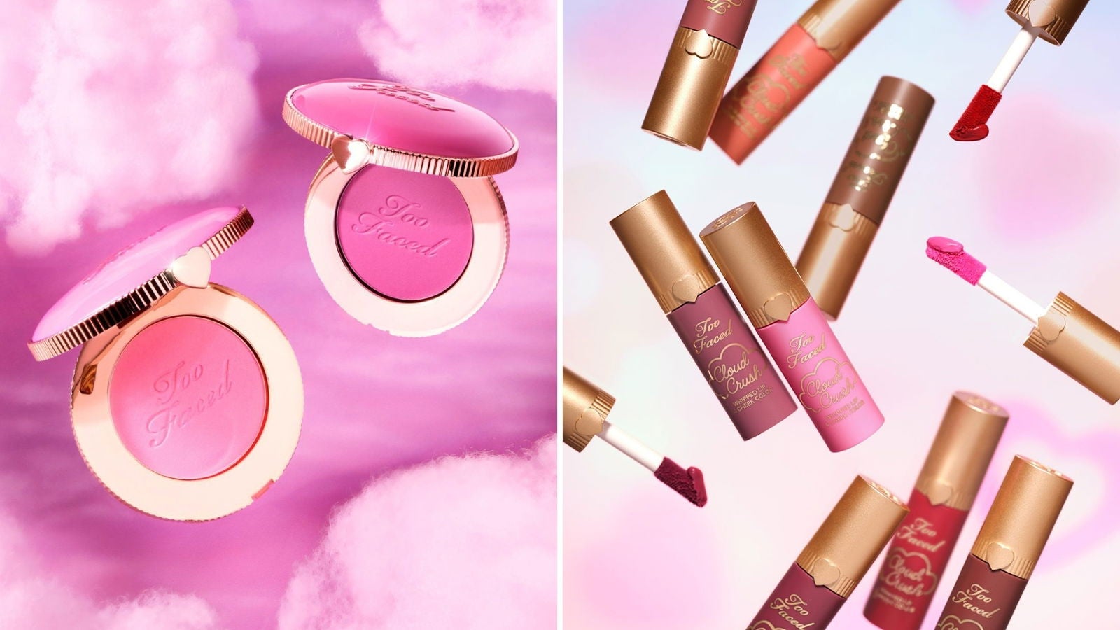 Too Face: Cloud Crush Blush y Cloud Crush Whipped Lip &amp; Cheek