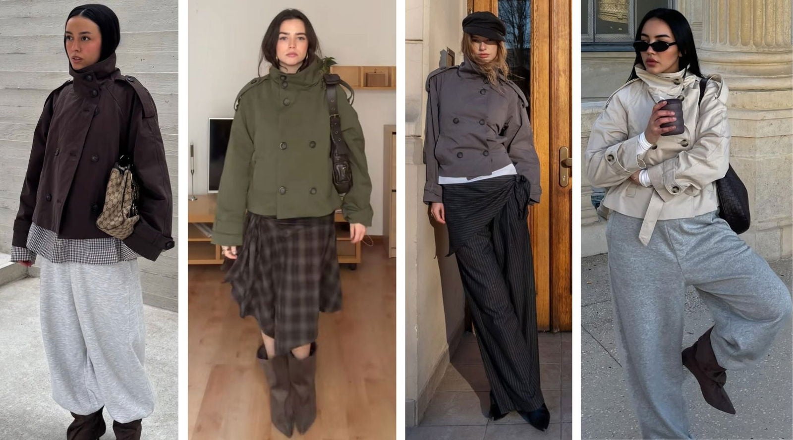 El cuello alto es uno de los detalles que explican por qué esta gabardina empieza a destacar frente a diseños más clásicos | @mariarosingana, @martabaltasarrr, @klara.langee y @safaa_see