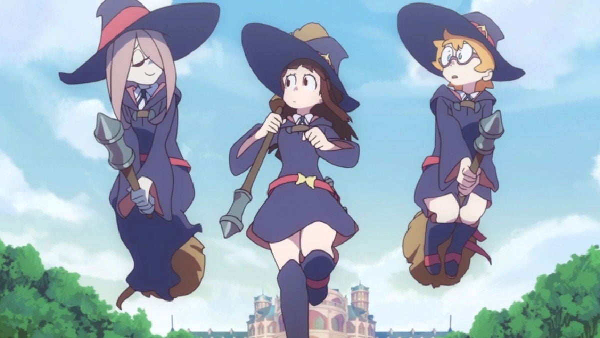 Little Witch Academia es una serie protagonizada por unas brujas.