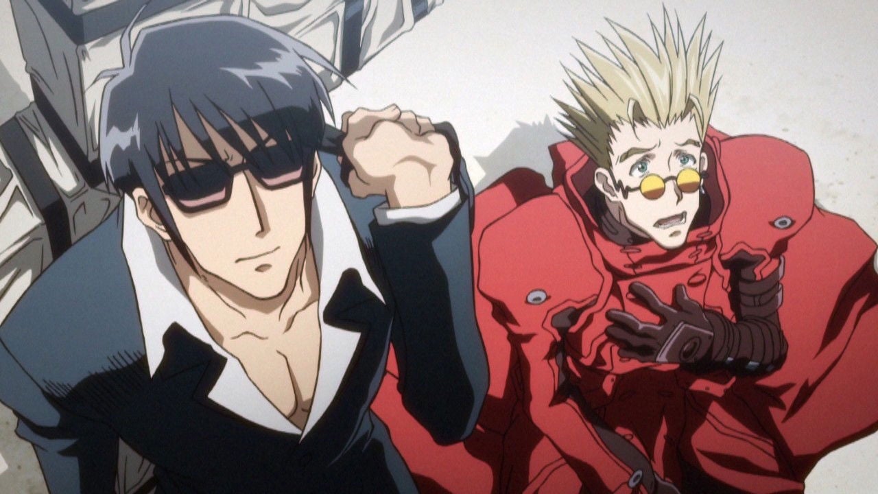 Trigun narra la historia de Vash Estampida, también conocido como El Tifón humanoide.
