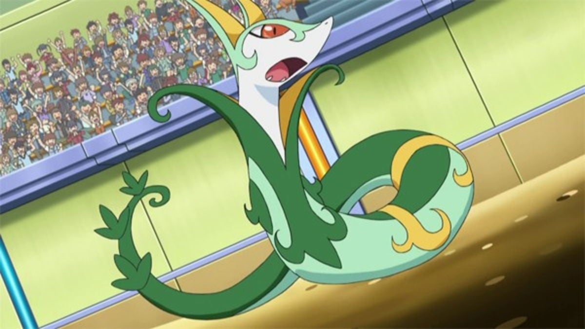 Serperior en la Liga Pokémon de Teselia / Unova del anime