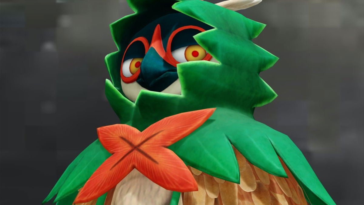 Decidueye con su arte de Pokkén Tournament DX