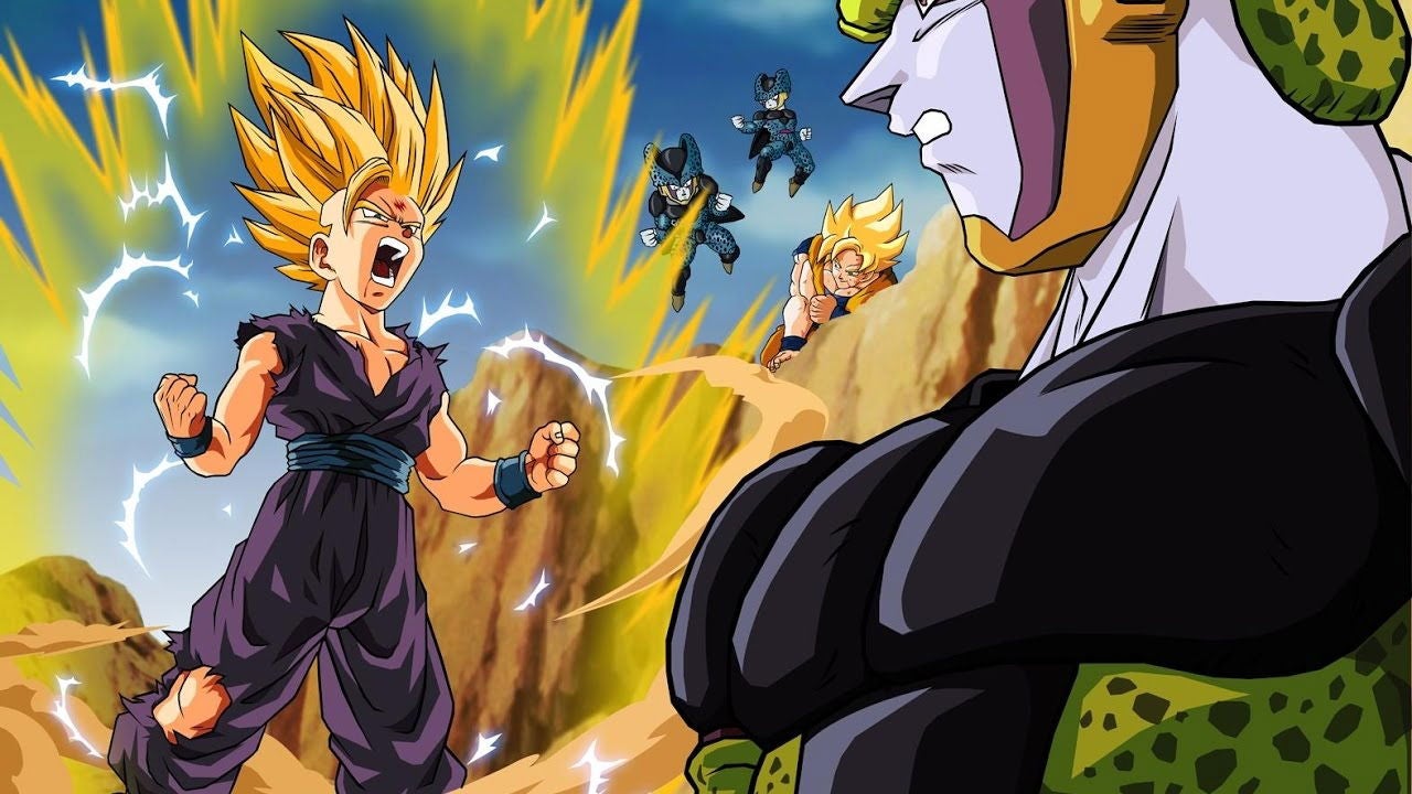 Gohan adolescente se enfrenta a Célula
