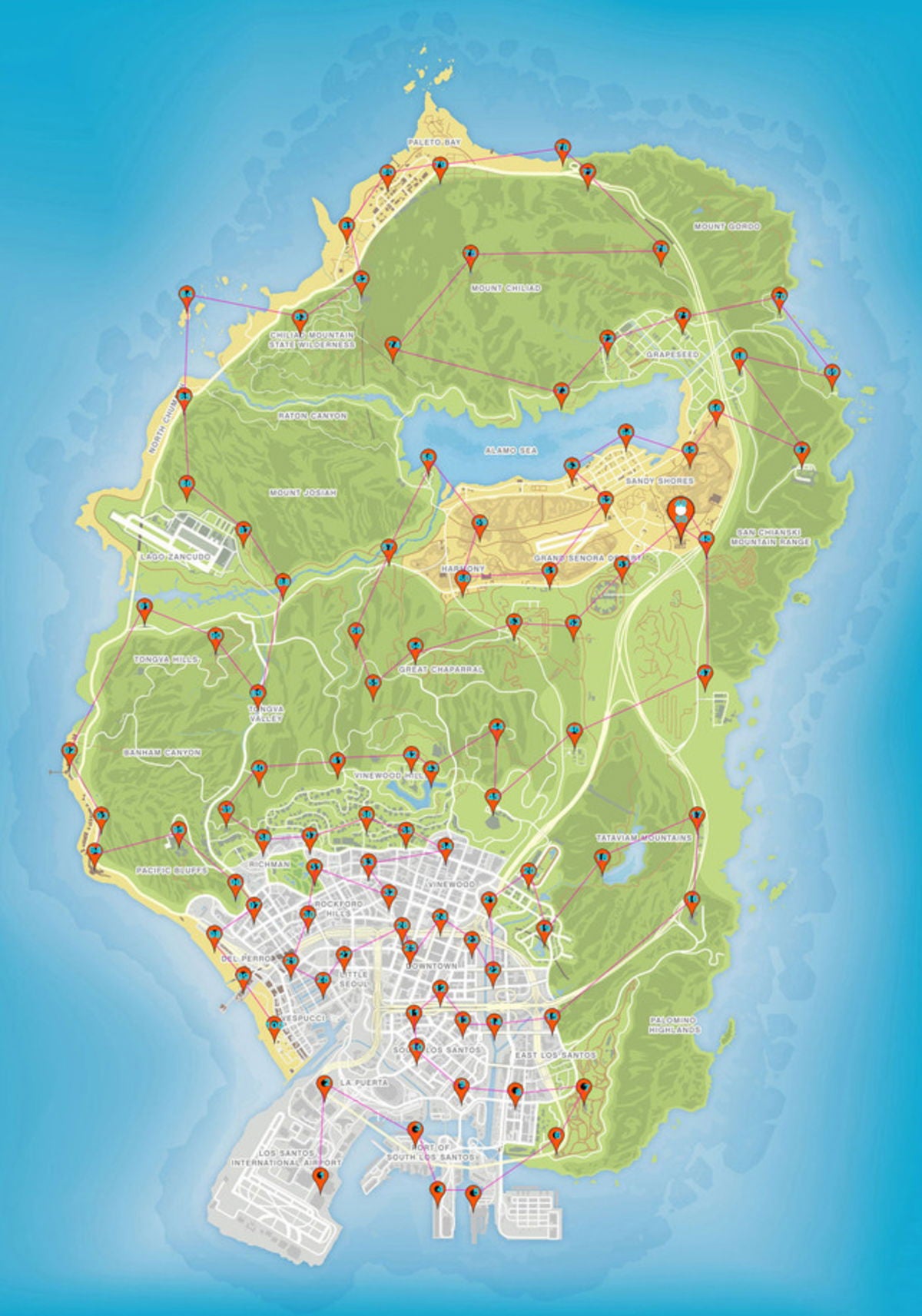 Mapa Figuras Accion GTA Online