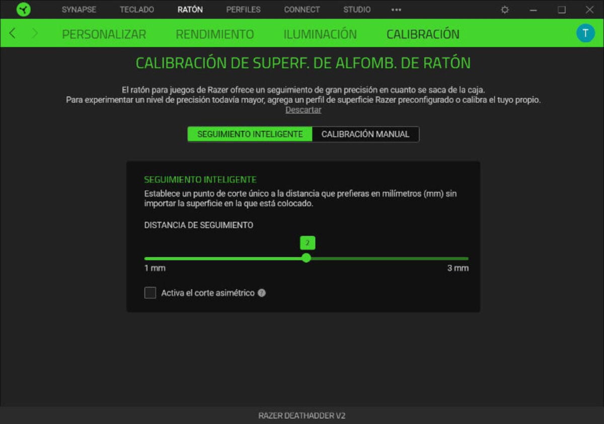 Razer Synapse - Calibración del ratón