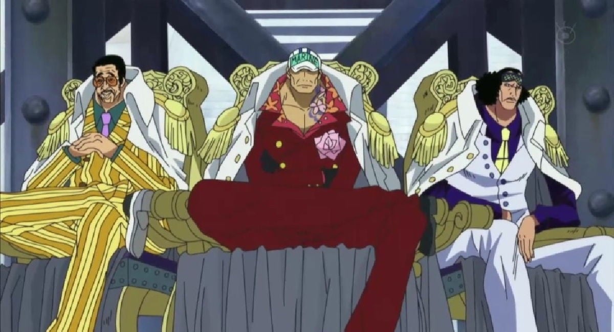 Los almirantes de la Marina son usuarios de frutas del Diablo tipo Logia.