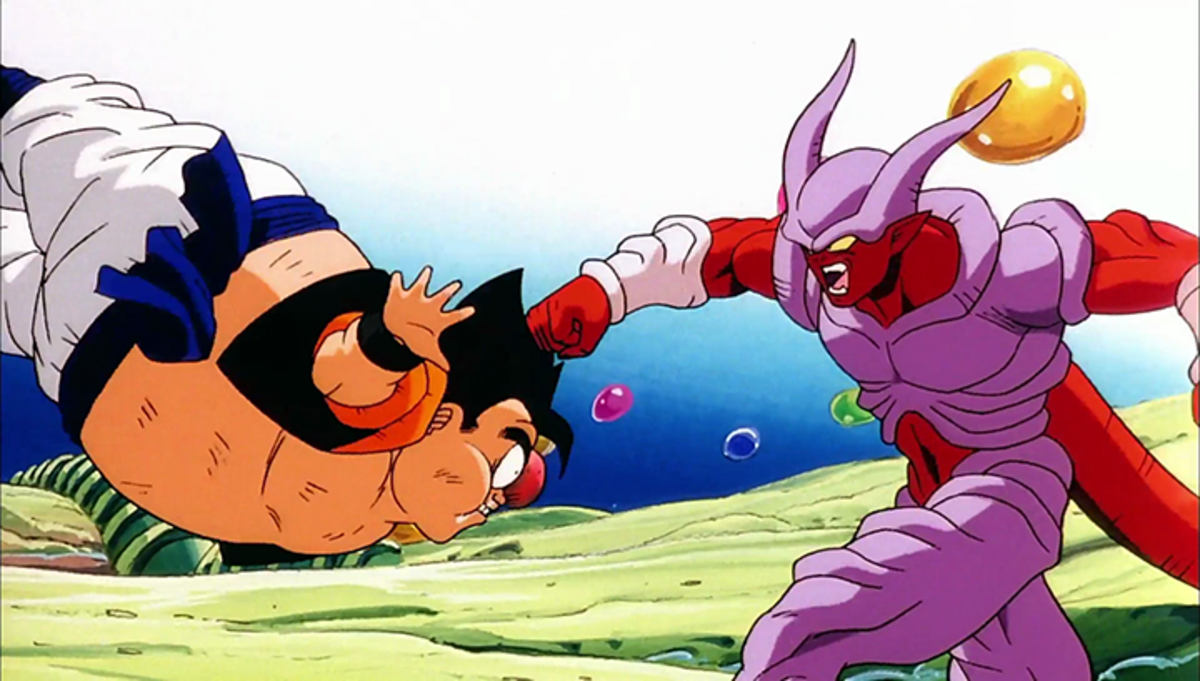 Mala idea la de encarar a Janemba siendo siendo Veku el resultado de la fusión.