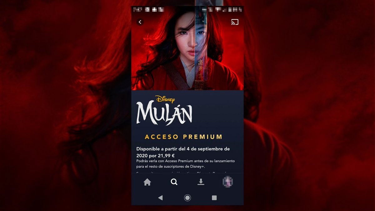 Mulán se estrenará por 21,99 € en Disney+