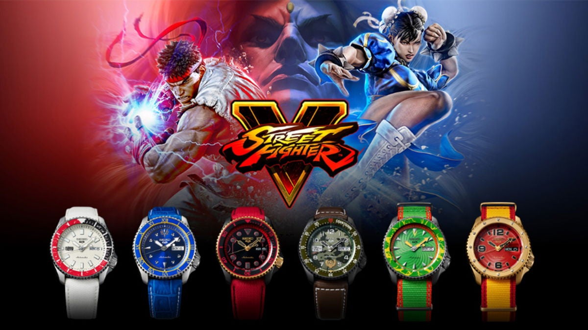 Colección de relojes de pulsera de Street Fighter Seikowatches